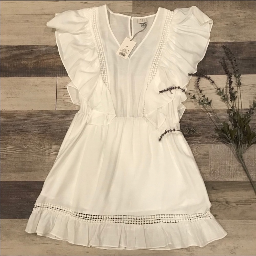 SOLD A New Day White Boho Dress